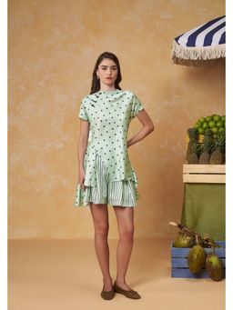 Muvazo - Breeze Green Polyester Co-Ord