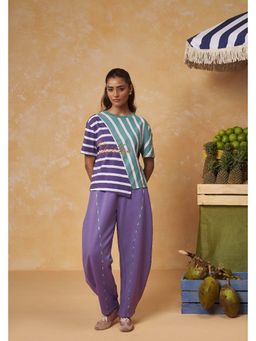 Muvazo - Chiller Lavender Cotton Blended Co-Ord