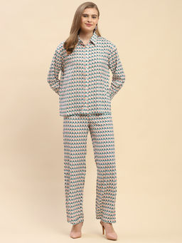 CAMLA - Barcelona Geometric Print Multi-Color Co-Ord (Set of 2)