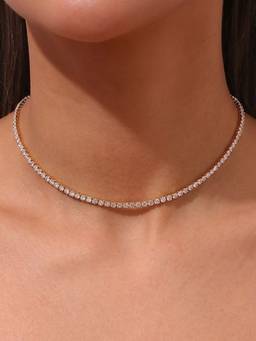 AQUASTREET - Tennis Zircon Waterproof and Anti-Tarnish Necklace