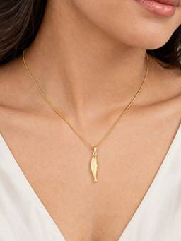 AQUASTREET - Anchovy Fish Waterproof and Anti-Tarnish Pendant Necklace