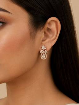 Zeraki Jewels - Aanya White Earrings