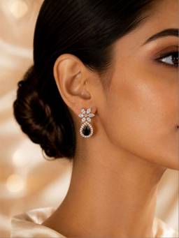 Zeraki Jewels - Ahana Black Earrings