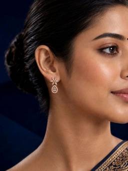 Zeraki Jewels - Ahana White Earrings