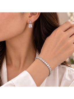 Salty - Velvet Bloom Bracelet And Earrings Set