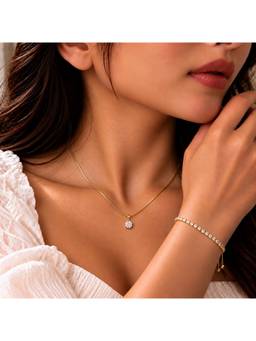 Salty - Pep Signal Necklace And Bracelet Set