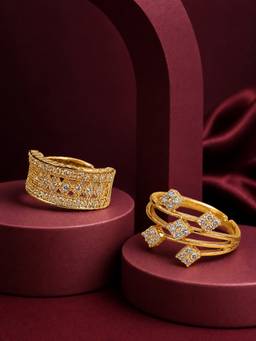 Zeraki Jewels - Norel and Melina Ring (Pack of 2)