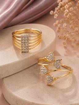Zeraki Jewels - Prism and Fio Ring (Pack of 2)