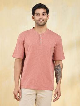 Fabindia - Pink Organic Cotton T-Shirt