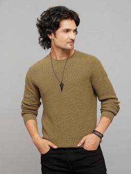 ROOKIES - Olive Round Neck T-Shirt