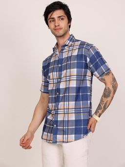 LEOTUDE - Men's Cotton Blend Regular Fit Shirt