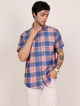 LEOTUDE - Men's Cotton Blend Regular Fit Shirt