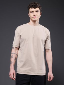 PRONK - Hamo Beige Men Oversized T-Shirt
