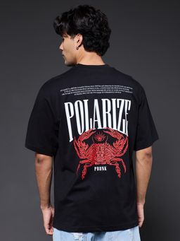 PRONK - Men Polarize Printed Premium Oversized T-Shirt