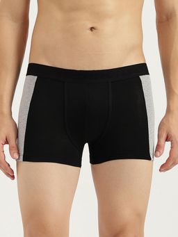 United Colors of Benetton - Men's Black Colorblock Regular Fit Trunks