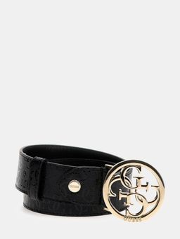 Guess - Black Polyester Solid Women Casual Belt (L)