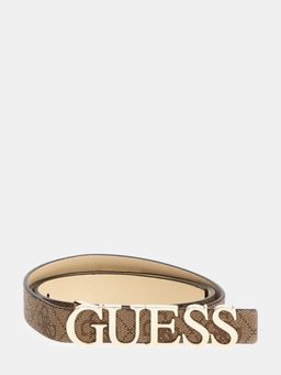 Guess - Beige Polyester Printed Women Casual Belt