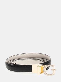 Guess - Black Leather Solid Women Belts