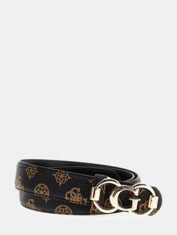 Guess - Brown Leather Logo Women Belts