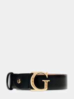 Guess - Black Polyester Solid Women Casual Belt