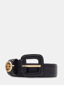 Guess - Black Polyester Solid Women Casual Belt