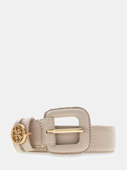 Guess - Beige Polyester Solid Women Casual Belt
