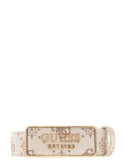 Guess - Beige Polyester Printed Women Casual Belt
