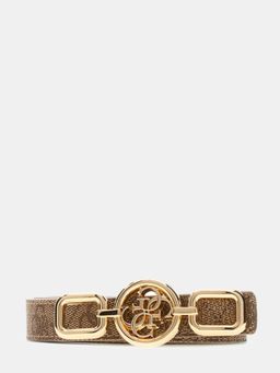 Guess - Brown Polyester Printed Women Casual Belt