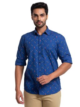 Parx - Men Printed Blue Shirt