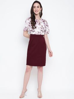 Latin Quarters - Multicolour Short Sleeve Printed Polyester Dress