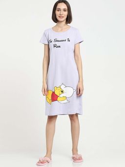 Bewakoof - Lavender Graphic Dress