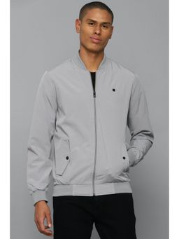 Allen Solly - Mens Solid Grey Jacket
