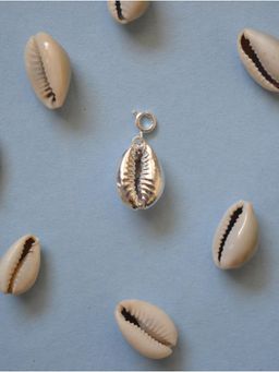 Tangerine - by ASFA Cowrie Shell Charm - Silver