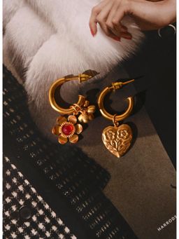 Tangerine - by ASFA Retro Love Earrings