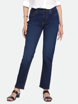DL WOMAN - Blue Slim Fit High Rise Clean Look Stretchable Jeans
