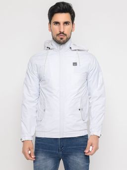 SPIRIT - Mens Off White Solid Jacket