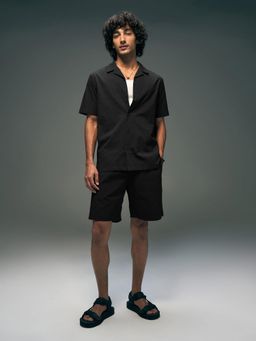 Flying Machine - Black Men Co-Ord Set