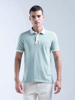 Flying Machine - Cream Solid Essentials Polo T-Shirt