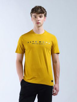 Flying Machine - Yellow Brand Printed Essentials T-Shirt