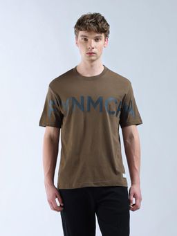 Flying Machine - Brown Digitopia Relaxed Fit T-Shirt