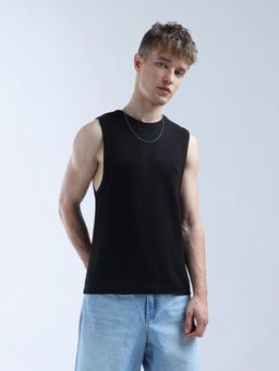 Flying Machine - Black Pure Cotton Digitopia T-Shirt