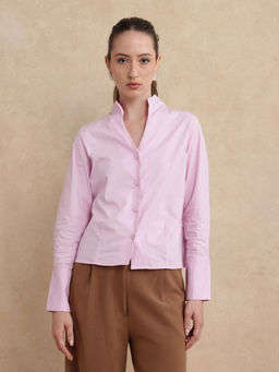 RAREISM - Kaldo Light Pink Plain Regular Shirt