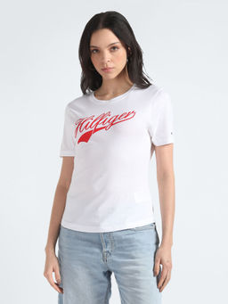 Tommy Hilfiger - Women White Colour T-Shirt