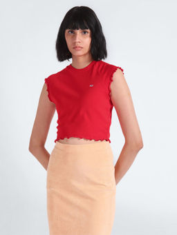 Tommy Hilfiger - Women Red Colour T-Shirt