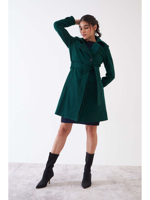 green emerald velvet dress Microsuede Single Breasted Notch Lapel Sport Coat main image 0