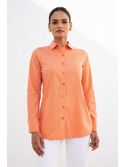 SALT Attire - Orange Button Down Shirt