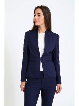 SALT Attire - Navy Blue Straight Front Blazer