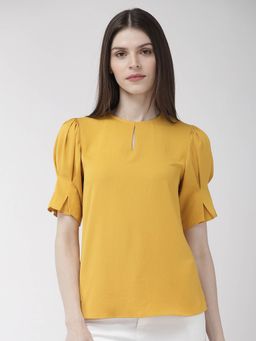 Twenty Dresses by Nykaa Fashion - Mustard Work Your Way Up Top