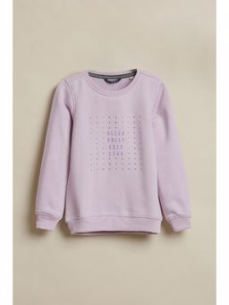 Allen Solly - Girls Lilac Graphic Print Sweatshirt