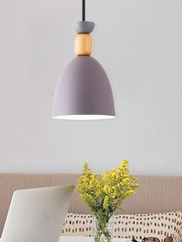 Homesake - Aluminum Wood Chandelier Pendant Light,Grey